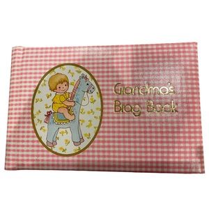 VTG Gibson Grandma's Pink Brag Book Photo Album, New, never used, Made in USA